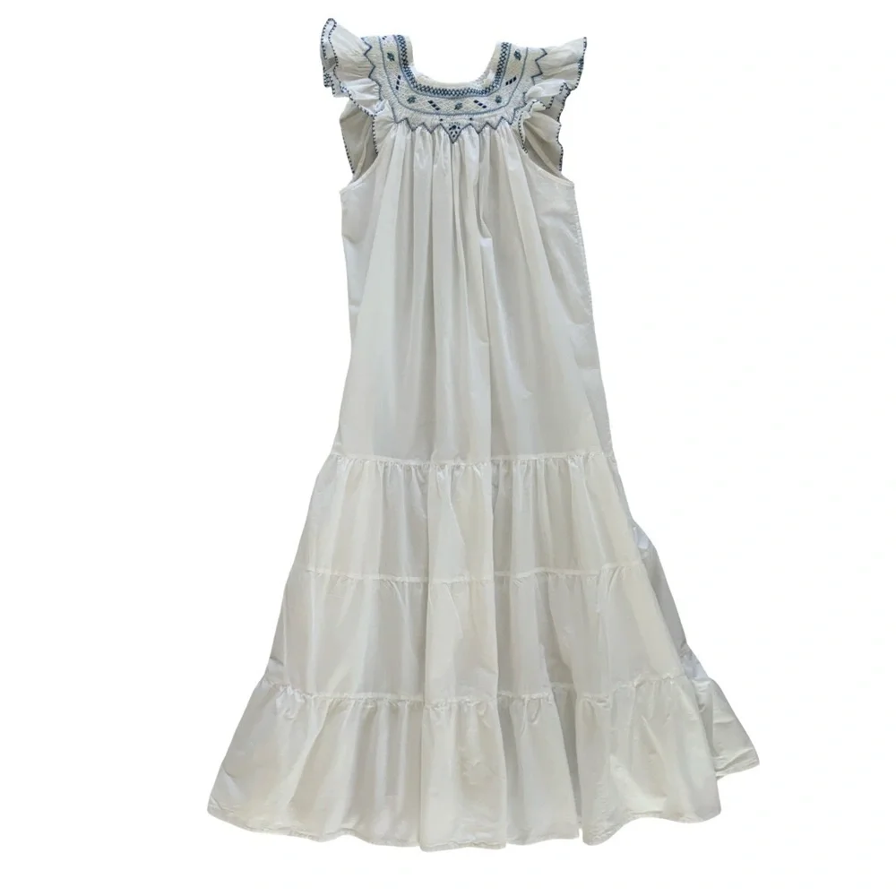 Nalini Hand Embroidered Madagascar Dress One Size - Picture 5 of 10
